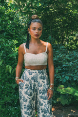 Ivory Embroidered Crop Top – Elegant Embroidered Top for Women