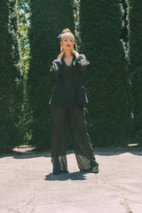 Noir Reverie Blazer – Elegant Tailored Blazer for Women