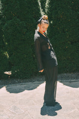 Noir Reverie Trousers – Elegant & Tailored Black Trousers for Women