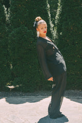 Noir Reverie Blazer – Elegant Tailored Blazer for Women
