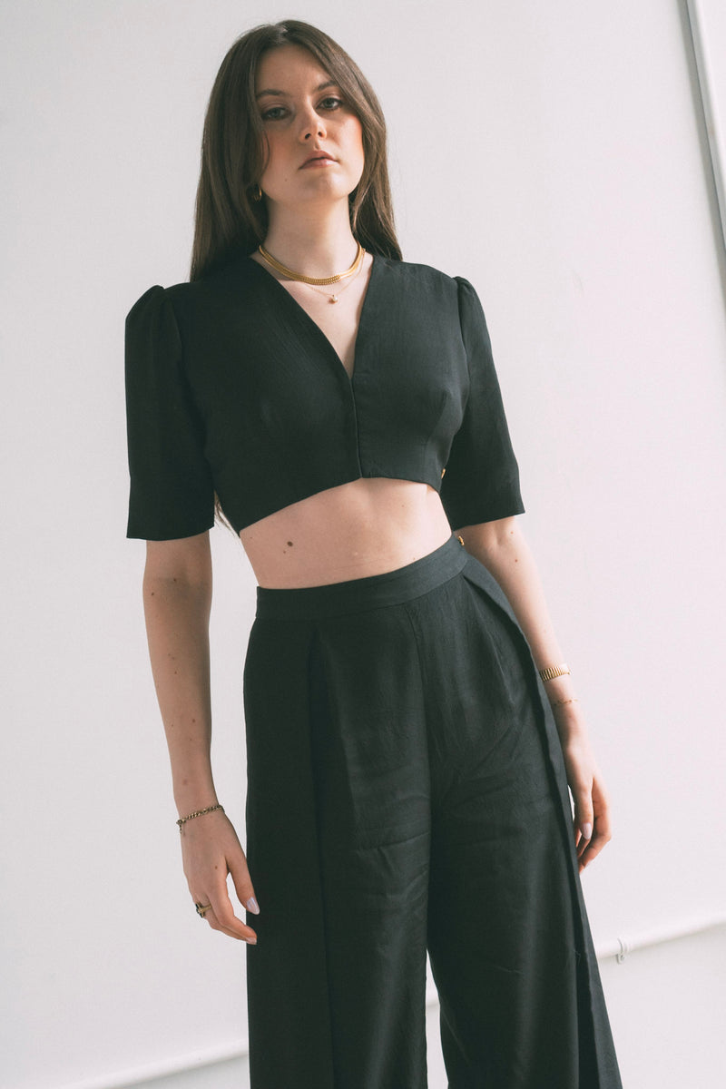 Noir Bolero Top