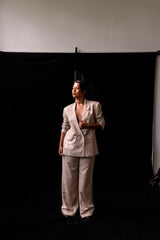 Tiny Floral Print Trousers