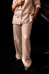 Tiny Floral Print Trousers