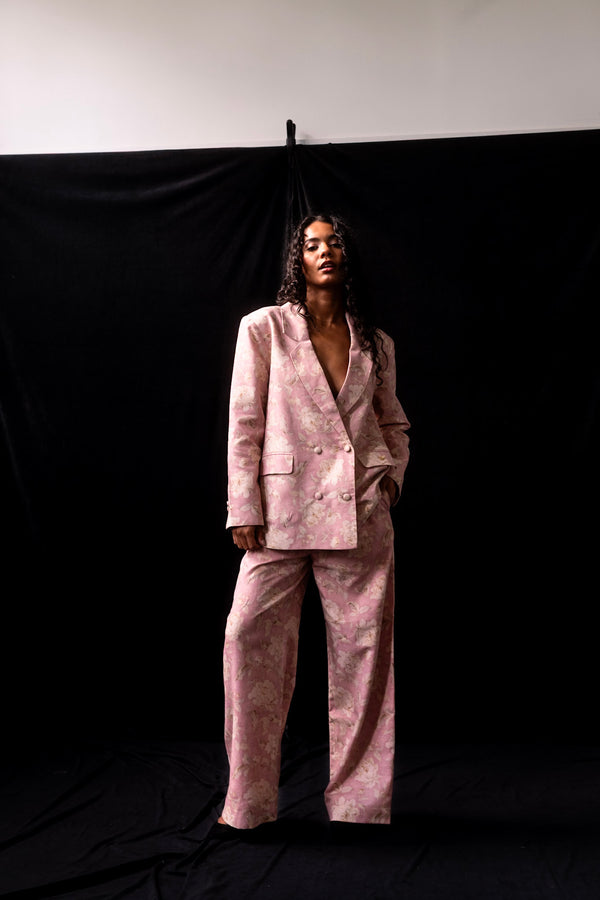 Rose Garden Print Blazer