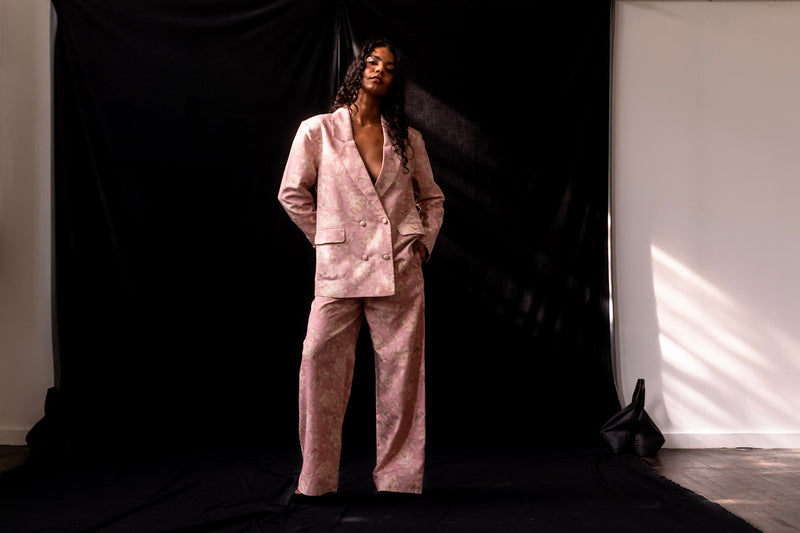 Rose Garden Print Blazer