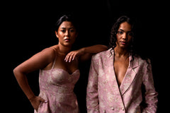 Rose Garden Print Corset Dress