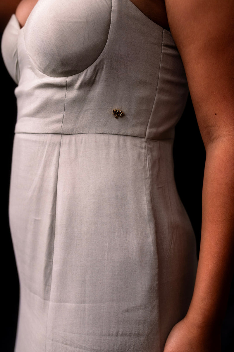 Silver Sage Corset Dress