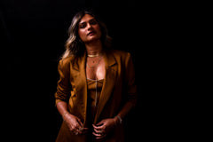 Golden Brown Slip Dress