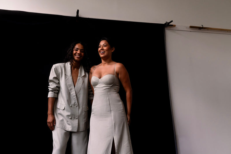 Silver Sage Corset Dress