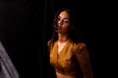 Golden Brown Bolero Top