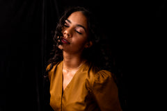 Golden Brown Bolero Top