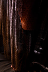 Black Sheer Polka Dot Skirt