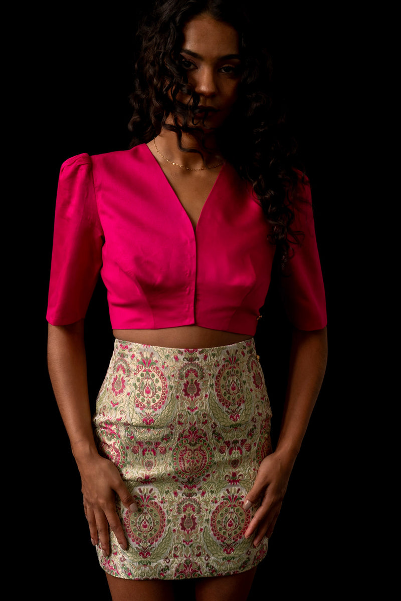 Pink Pop Bolero Top