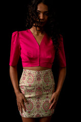 Pink Pop Bolero Top
