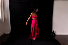 Pink Pop Overlap Trousers