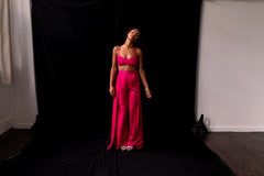 Pink Pop Overlap Trousers