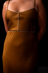 Golden Brown Slip Dress